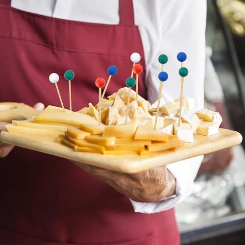 100 Pieces Golf Toothpicks 4.72 Inch Golf Skewers Golf Cocktail Picks Golf Fruit Picks Decorative Toothpicks for Appetizers Cocktail Garnish Sports Party Supplies (Multicolor Golf)