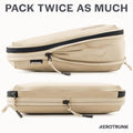 Ultralight Compression Packing Cubes for Travel (6-Pack / Beige)