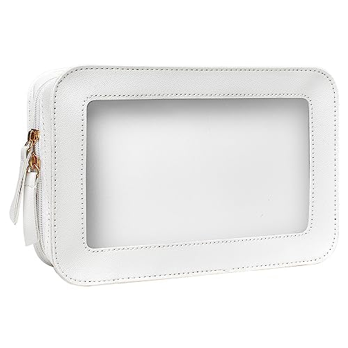 Clear Makeup Bag (WHITE)