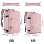 Travel Backpack For Women Men (25l / Pink Purple)