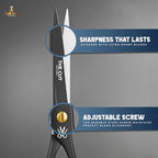 The Cut Factory® Hair Scissors & Hair Cutting Scissors (Black, High Carbon Steel)