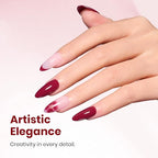 Beetles Dark Red Gel Polish (C - Creme Red | Burgundy Red)