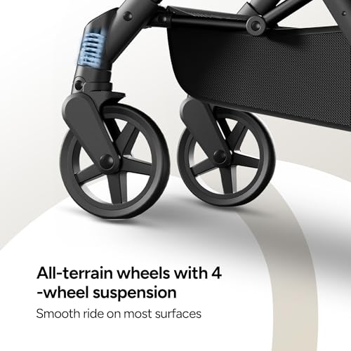 Lithe V2 Lightweight Travel Stroller with Organizer Included (Khaki)