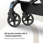 Lithe V2 Lightweight Travel Stroller with Organizer Included (Khaki)