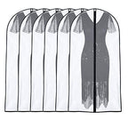 Garment Bags for Hanging Clothes 24"x 48" Suit Covers for Closet Garment Bag Suit Cover for Suits Jacket Dresses Clothes Storage (Black / 24''X48'')