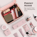 Clear Makeup Bag Organizer Set (Pink / Double Style)