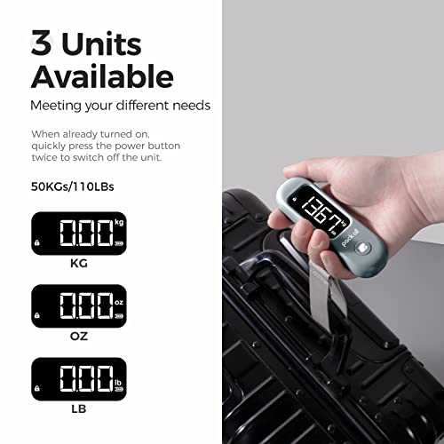 Digital Luggage Scale for Travel (Rock Grey)