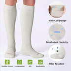 Viscose Made from Bamboo Compression Socks for Women&Men 20 (Large / 4 Pair-mix6)