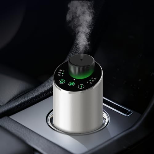 Waterless Essential Oil Diffuser Scent Aromatherapy Diffusers for Home Large Room (Silver)