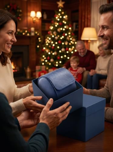 Single Watch Travel Case (Dark Blue / 1 Watch Case)