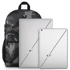 17 Inch School Backpack (17.3 inch / Camouflage Black)