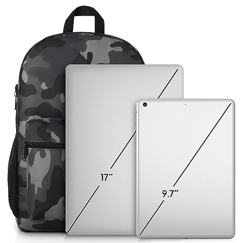 17 Inch School Backpack (17.3 inch / Camouflage Black)