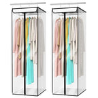 Garment Bags for Hanging Clothes (Clear / 54"-2PCS)