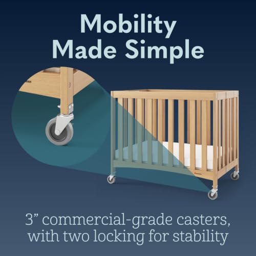Travel Sleeper Wood Compact Folding Hotel Crib