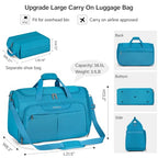 Carry On luggage Bags for Travel (Caribbean Blue / Ultra Carry-On)