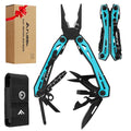16-In-1 Multi-Tool Pliers, EDC Multitool, Aqua Blue (Aqua Blue)