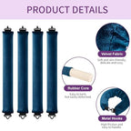 Heatless Curls Overnight Hair Curlers (Navy Blue(Pack of 4))