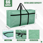 4 Pcs 66 Gallon Extra Large Moving Bags Heavy Duty Storage Bag (66 Gallon / Teal)