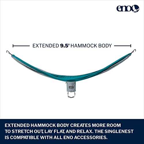 SingleNest Hammock (Grey | Seafoam)
