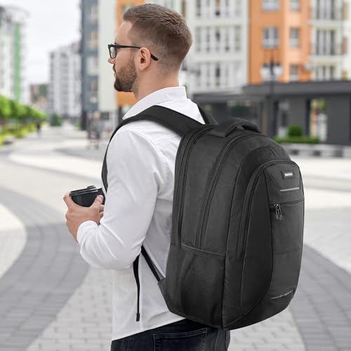 Travel Laptop Backpack for Men and Women (Black / 17.3 Inch)
