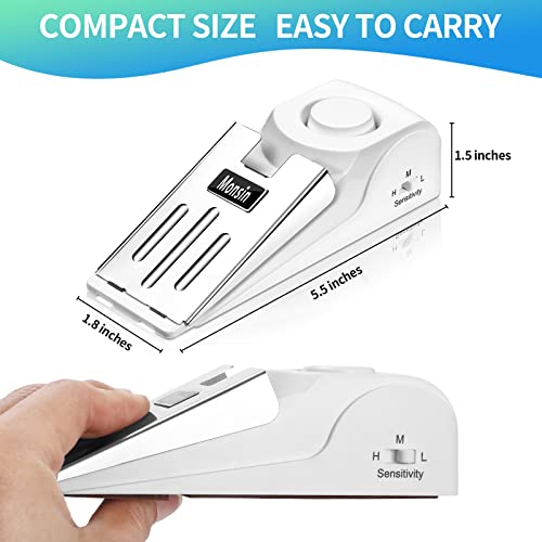 Door Stop Alarm (4 Pack / White)
