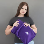 Premium Soft Travel Blanket Plush Airplane Long Flights (Purple-1pk-t021)