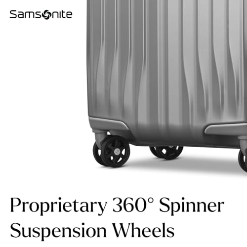 UpLIFT Carry On Hardside Luggage with Spinner Wheels (Carry-On Spinner / Silver Shimmer)