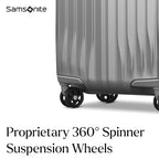 UpLIFT Carry On Hardside Luggage with Spinner Wheels (Carry-On Spinner / Silver Shimmer)