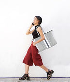 Neoprene Multipurpose Beach Bag Tote Bag (Grey 2 / Large)