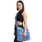 Sling 19L Foldable Packable Crossbody Grocery Bag for Men & Women (Porcelain)