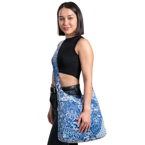 Sling 19L Foldable Packable Crossbody Grocery Bag for Men & Women (Porcelain)