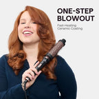 5 in 1 Curling Wand Set with Thermal Brush & 0.5" (Pink)