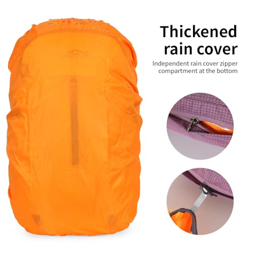 Hiking Hydration Backpack with 2L (Purple-3L Water Bladder)