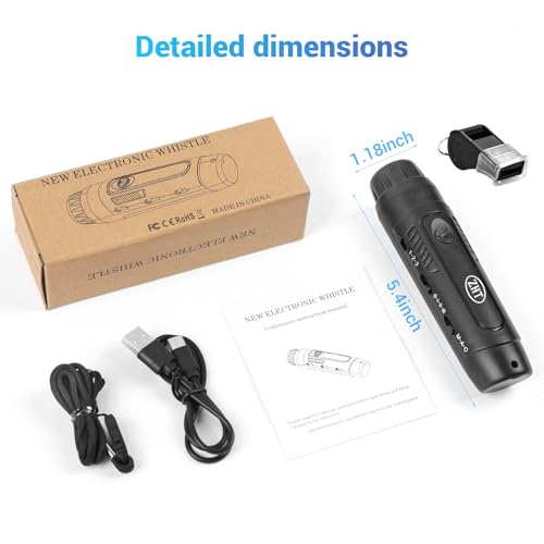 Electronic Whistle with USB Charging (Black / USB)