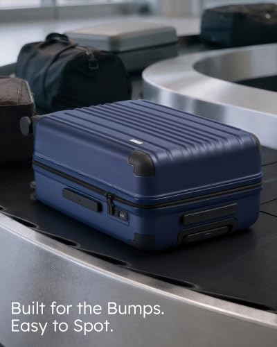 Luggage Lightweight and Durable Hardshell (Navy Blue2.0 / M(24in))