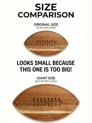 Giant American Football Charcuterie Board (Giant - 23.5x14 Inches)