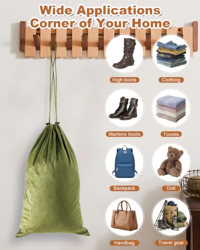 4 Pcs Shoe Bags for Travel (Sage Green / 21.2"x13.3")