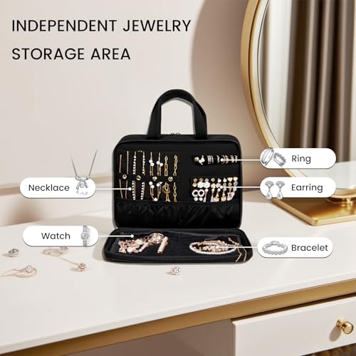 Travel Hanging Toiletry Bag for Women (Black)