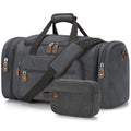 Canvas Duffle Bag (Dark Grey / X-Large-60L (With Toiletry Bag))