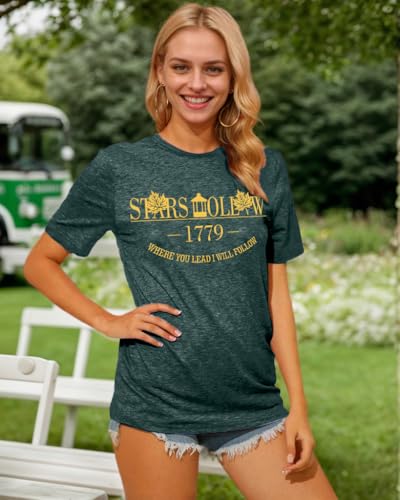 Fall Leaf Shirts 1779 Autumn Festival Short Sleeve Tee Tops (XX-Large / Darkgreen)