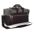 17" Blank Duffle Bag in Gray and Black (Gray)