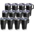 20oz Tumbler Bulk with Lid (Black / 20 Ounces-12)