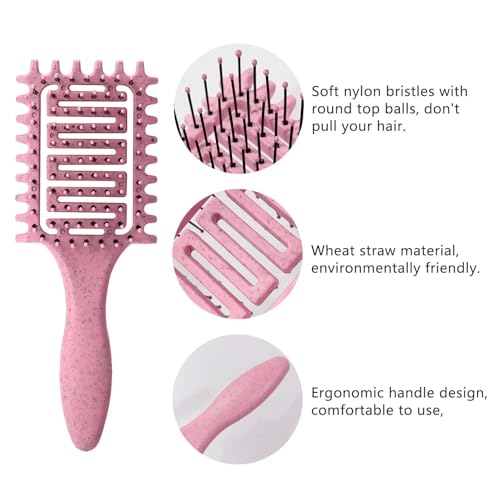 Curl Defining Brush for Curly Hair (2Pcs Green)