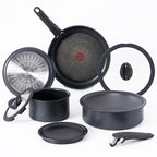 Ingenio Expertise Non Stick Cookware Set 10 Piece (Black / 10-Piece induction)