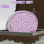 12 Pieces Mini Makeup Bags (12pcs Purple S)