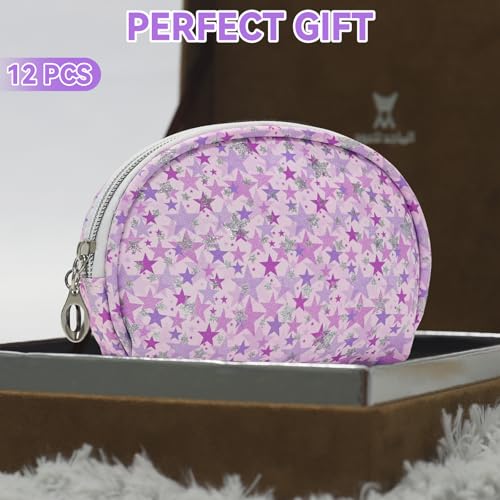 12 Pieces Mini Makeup Bags (12pcs Purple S)