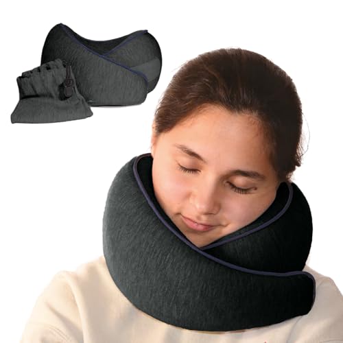 Memory Foam Travel Pillow (Charcoal / Standard)