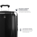 Pathways 3 Hardside Checked Luggage Suitcase (Checked Medium 25 Inch / Black Knight)