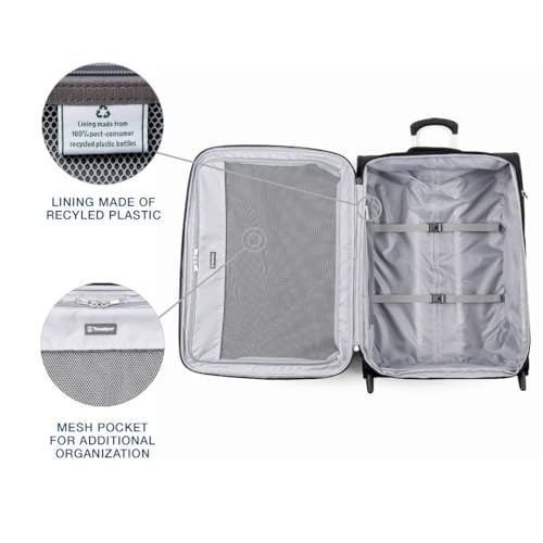 Maxlite 5 Softside Checked Luggage Upright (Checked-Medium 26-Inch / Black)