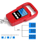 Digital Fish Scale Hanging Scale Fishing Scale (Red)